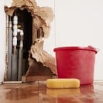 burst pipes caused structural damage