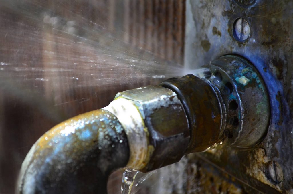 old leaky pipes