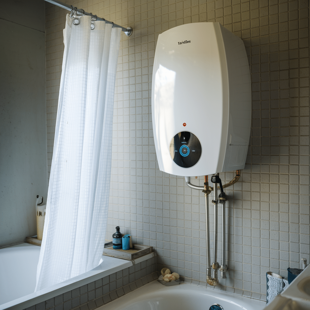 Tankless water heater installation