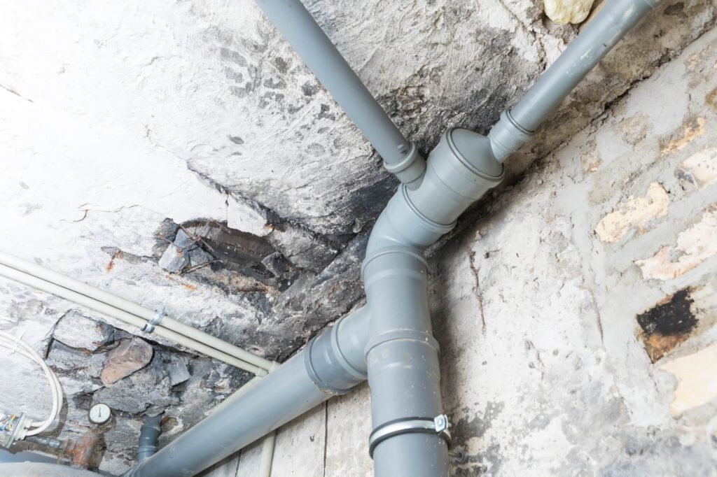 newly installed pipe