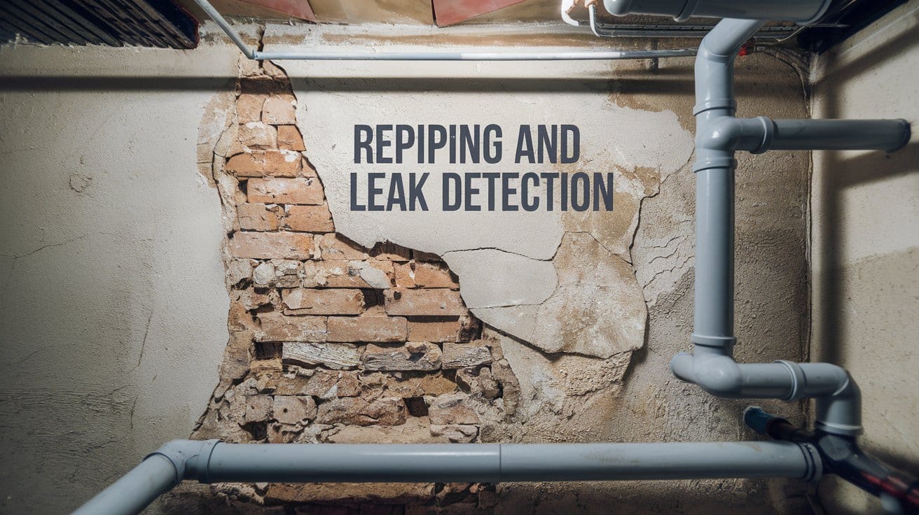 repiping and leak detection