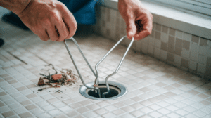 Wrong tools used to unclog drain