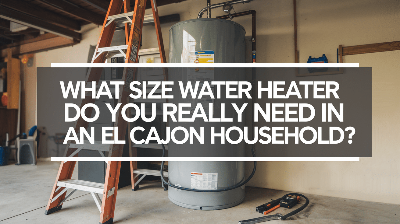 a water heater in a garage.