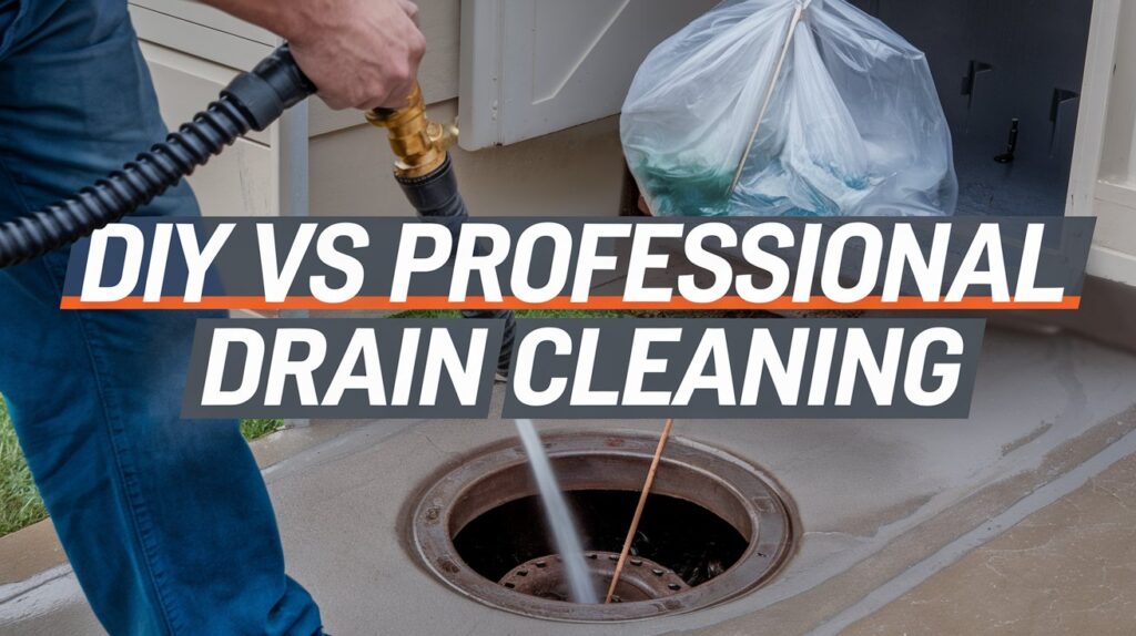 DIY vs professional drain cleaning