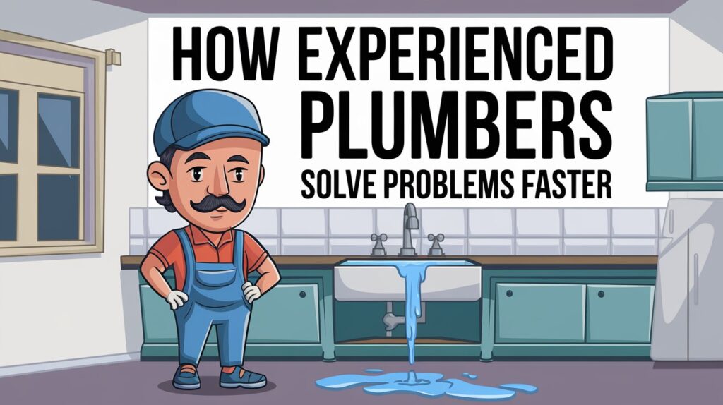 overflowing sink, a plumber