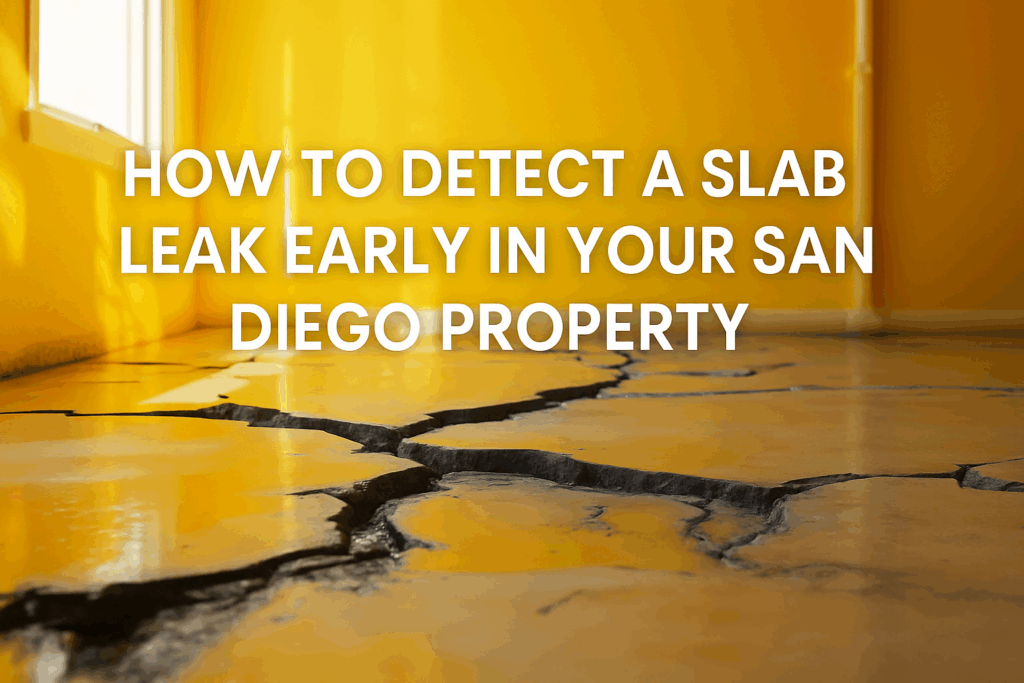 How to detect a slab leak early in your San Diego property overlay text