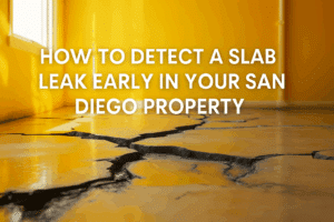 How to Detect a Slab Leak Early in Your San Diego Property