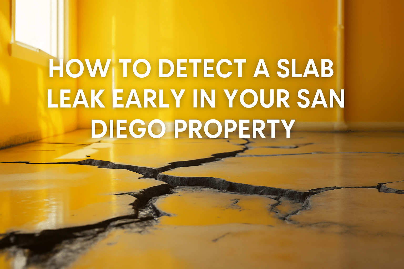 How to detect a slab leak early in your San Diego property overlay text