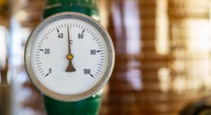 water heater temperature guage