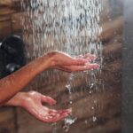 water from shower