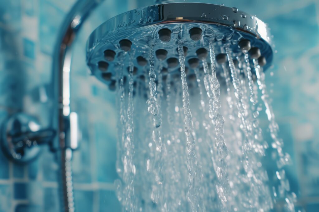 Close Up Of Shower Head, Ice Cold Shower