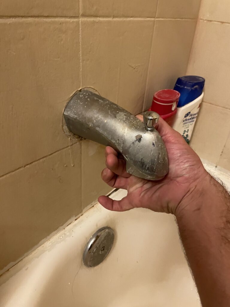 old bathtub faucet