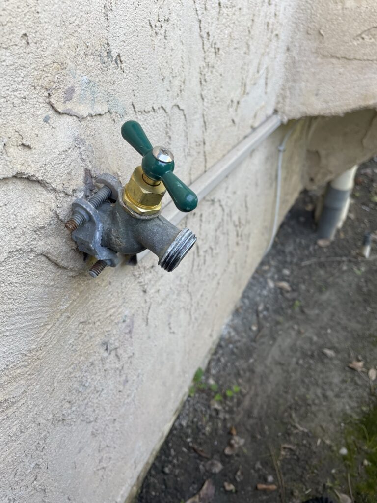 replaced outdoor faucet