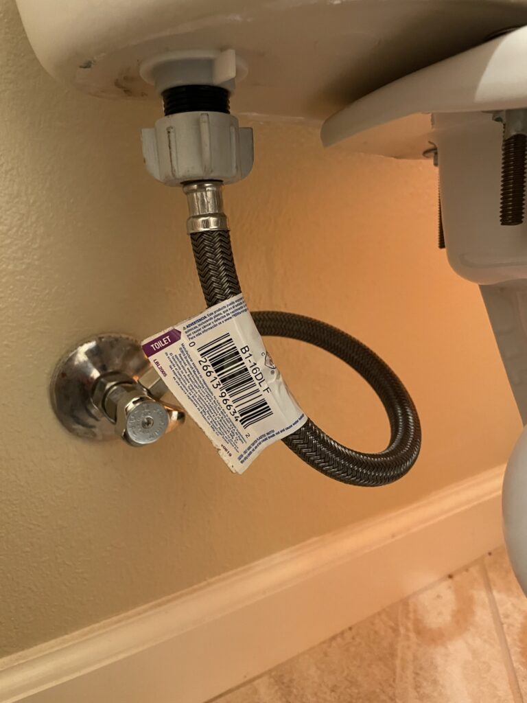 replaced water hose