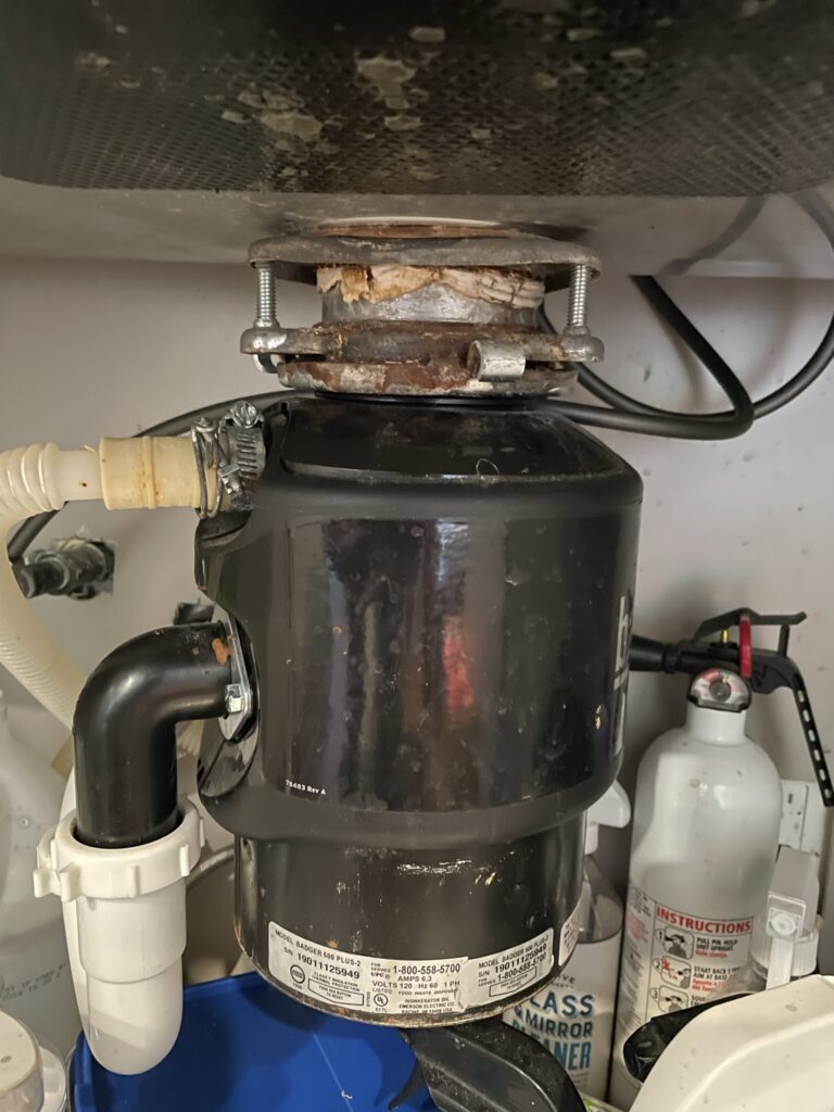 old borken garbage disposal