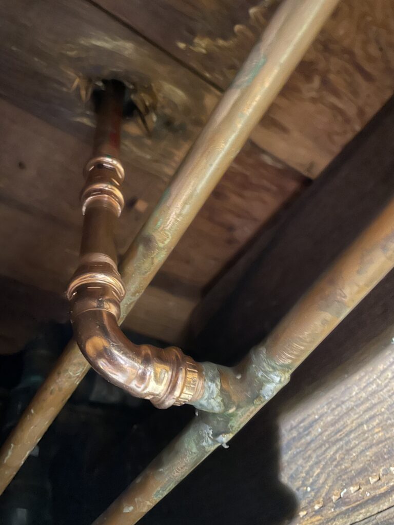 new copper pipe