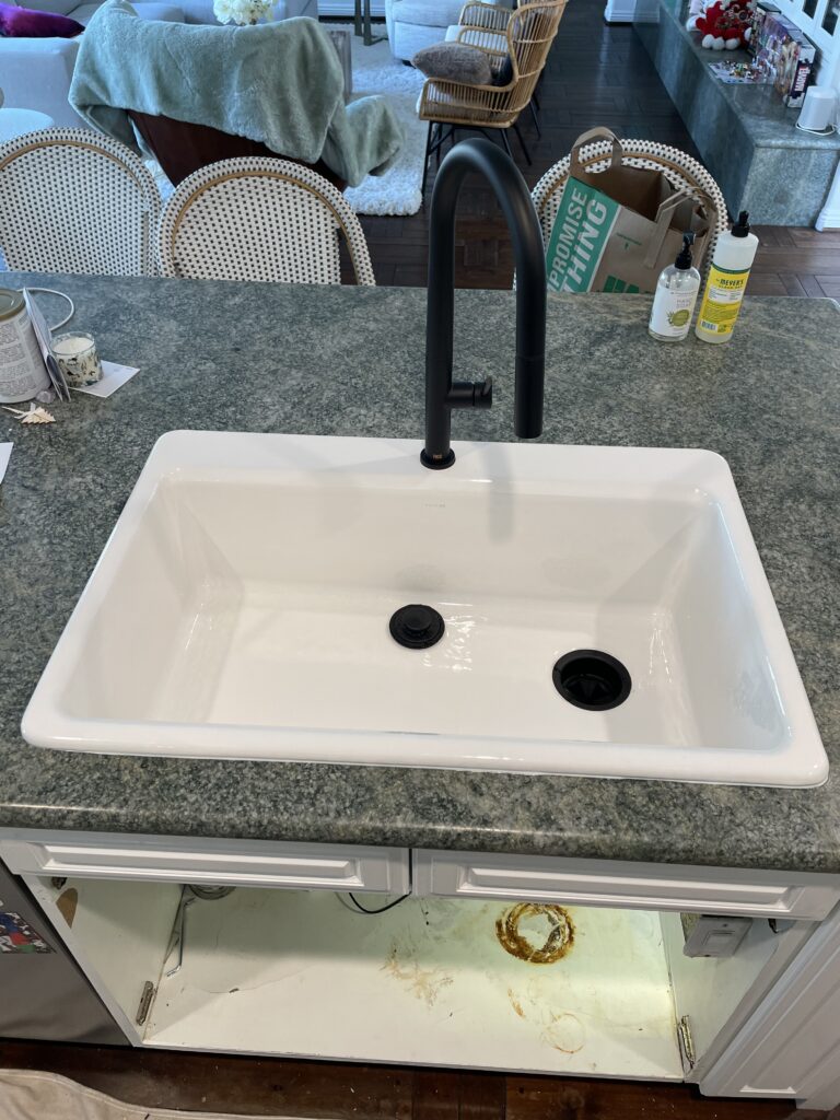 new kitchen sink and faucet